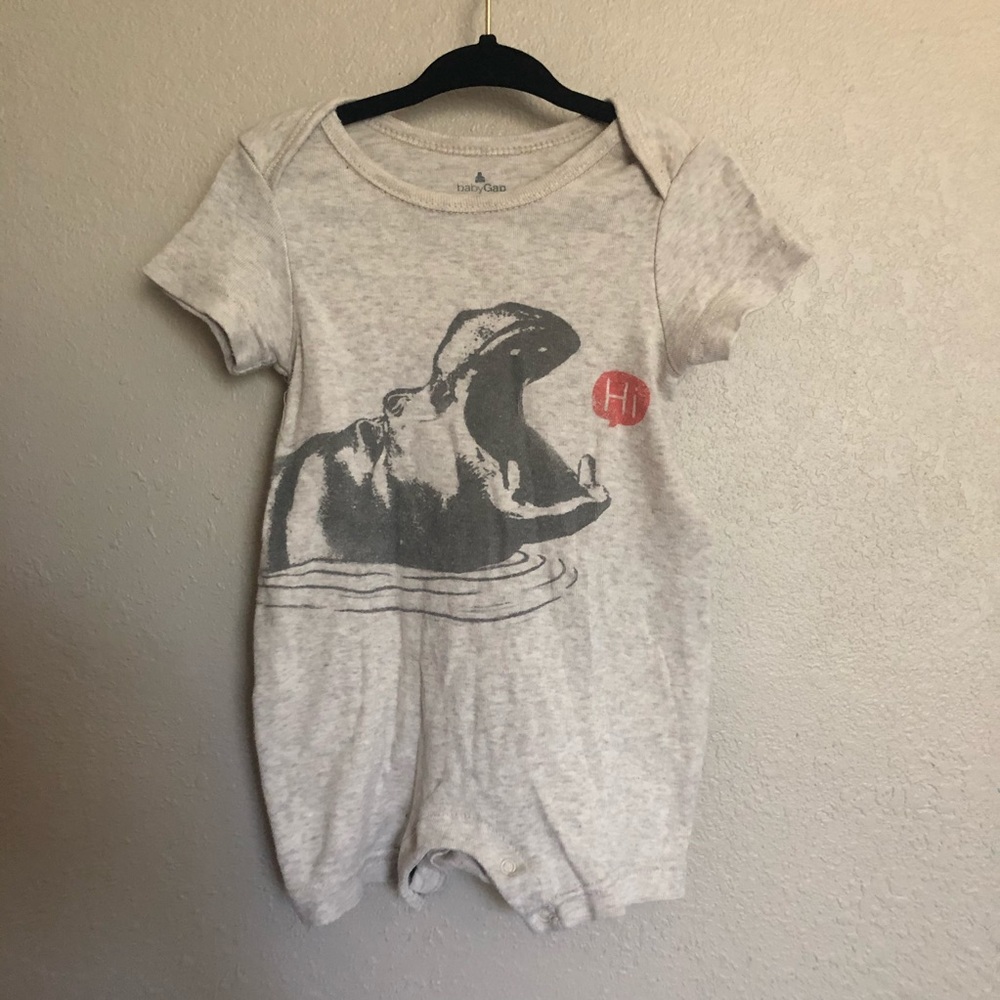 Hippo baby gap one piece
